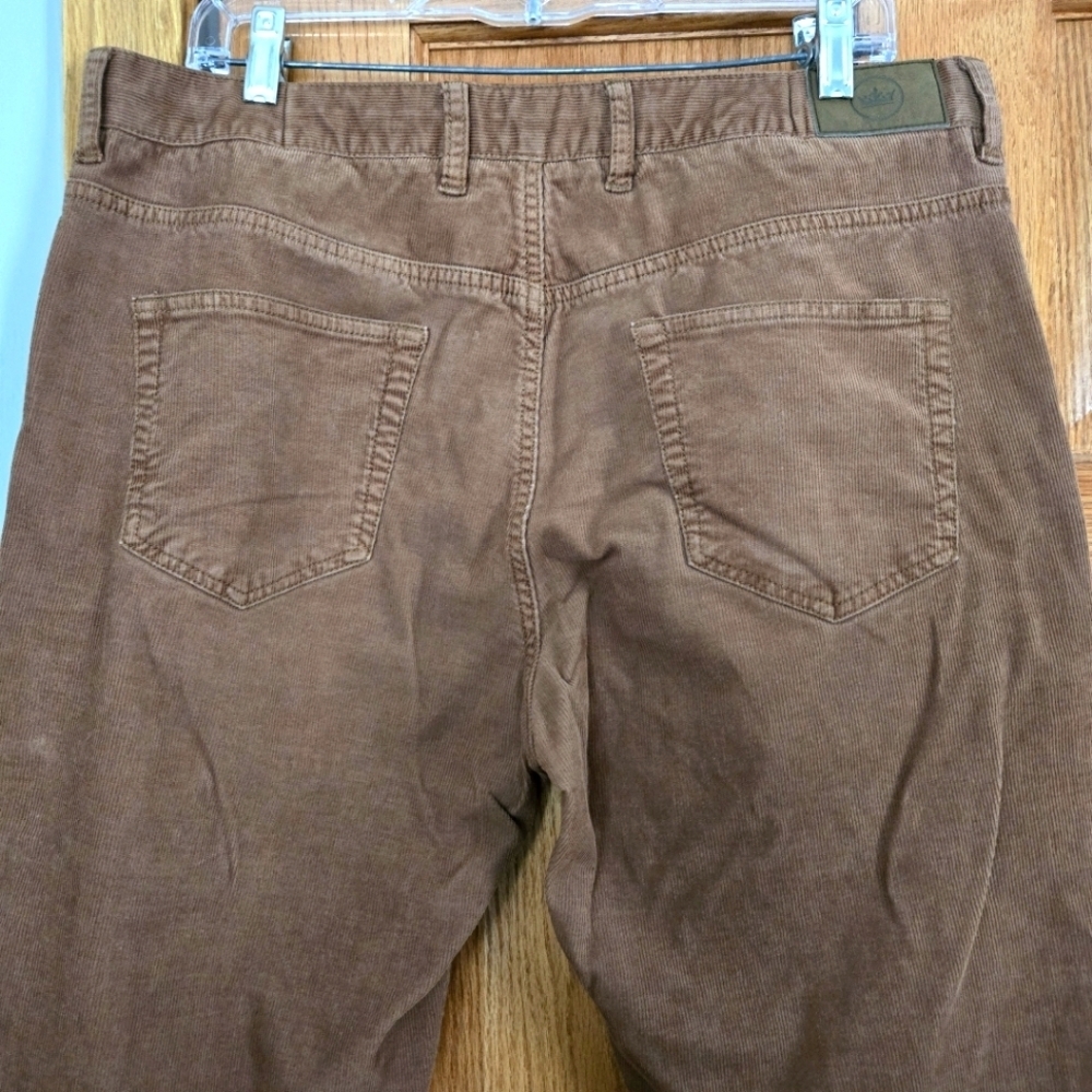 Peter Millar Brown Corduroy Five-Pocket Pant sz 36 - Picture 6 of 11